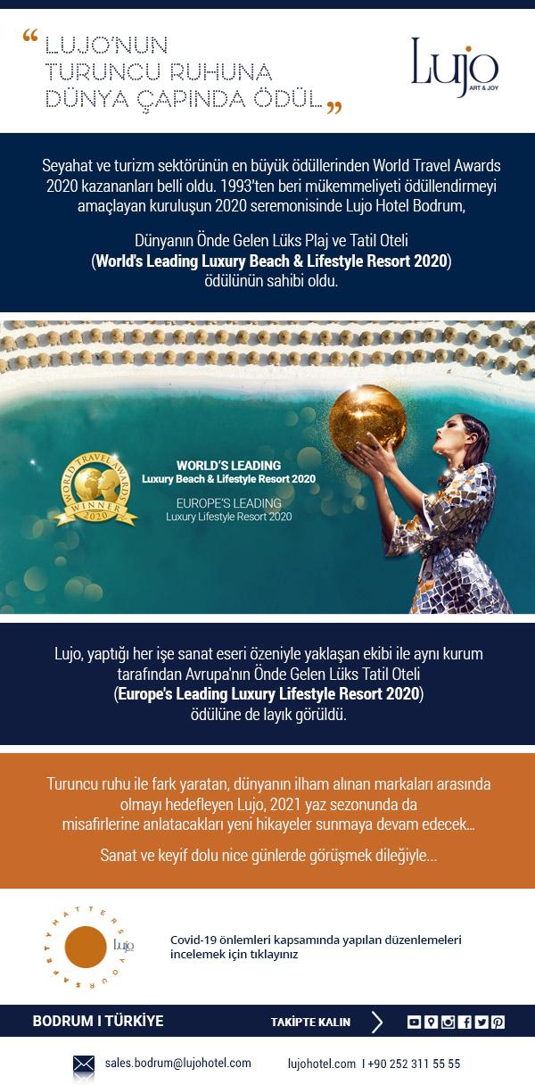 LUJO’NUN TURUNCU RUHUNA DÜNYA ÇAPıNDA ÖDÜL